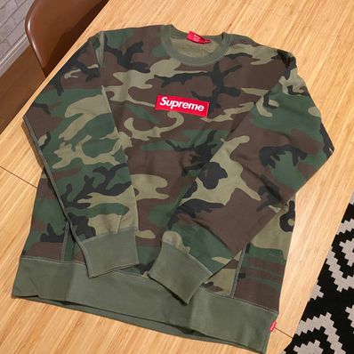Supreme Box Logo Crewneck "Woodland Camo" (15FW)