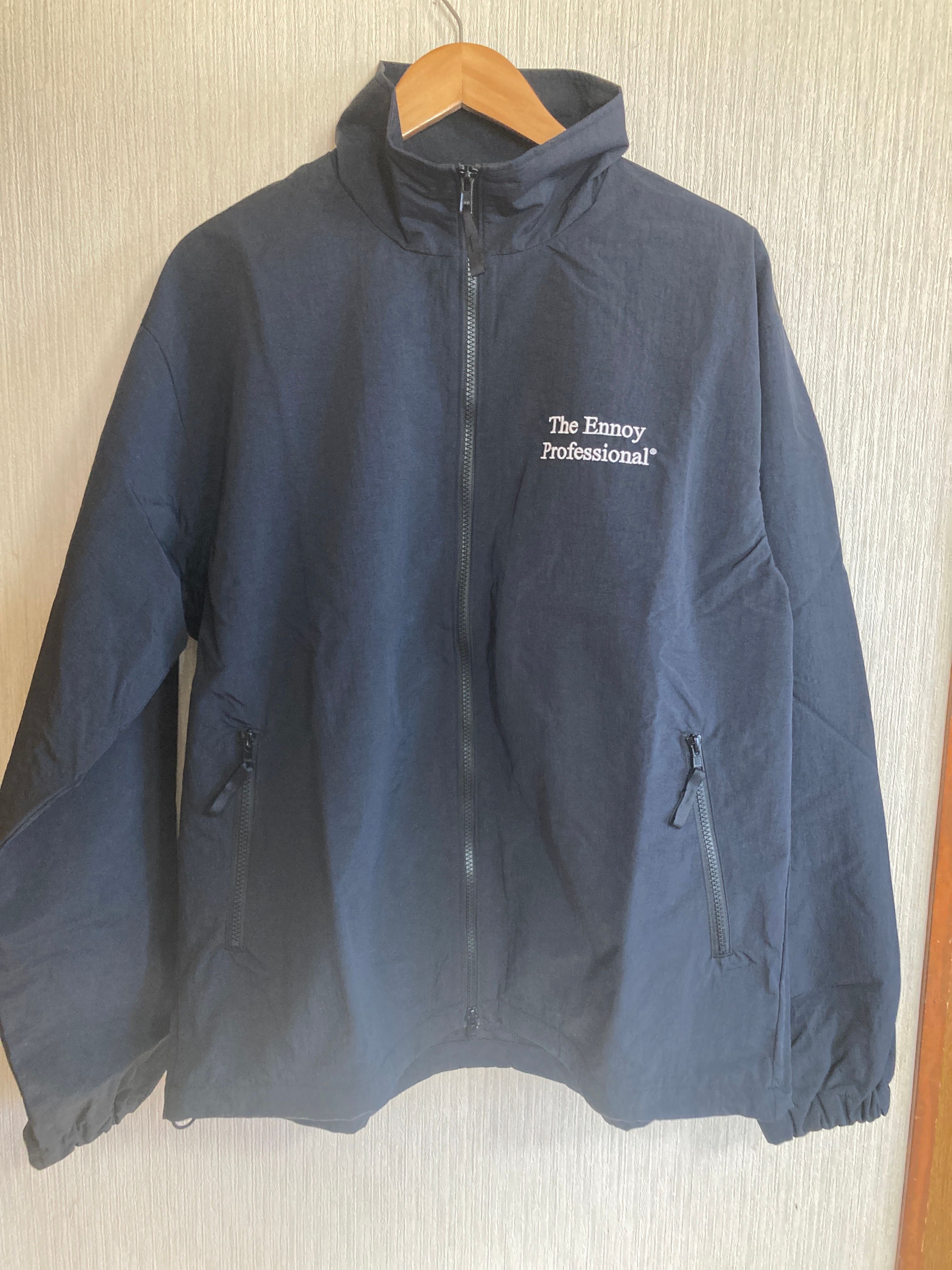 ENNOY 23AW Stylistshibutsu Nylon Track Suit Set Up Black × White AW23BRENJK02LP / AW23BRENPT04LP