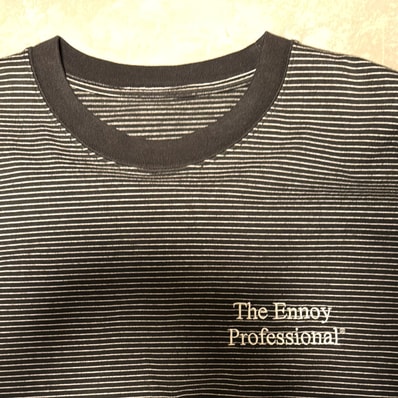 ENNOY 23SS L/S Border T-Shirts "Black/White"