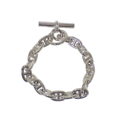 エルメス HERMES シェーヌダンクル MM H101994B ブレスレット シルバー925 メンズ レディース【中古】【Aランク】