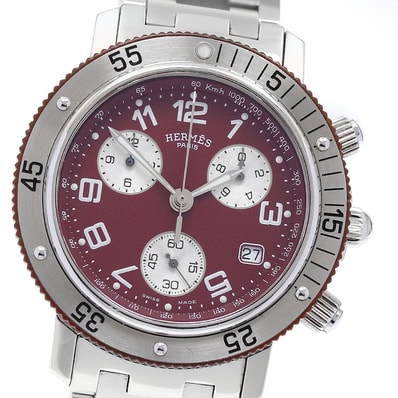 エルメス クリッパーダイバー クロノグラフ CL2.918 メンズ 【中古】