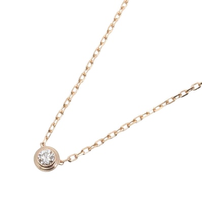 カルティエ CARTIER ダムール SM ネックレス ネックレス ジュエリー K18PG(ピンクゴールド) ダイヤモンド レディース ゴールド系 / クリア系 B7215700 【中古】