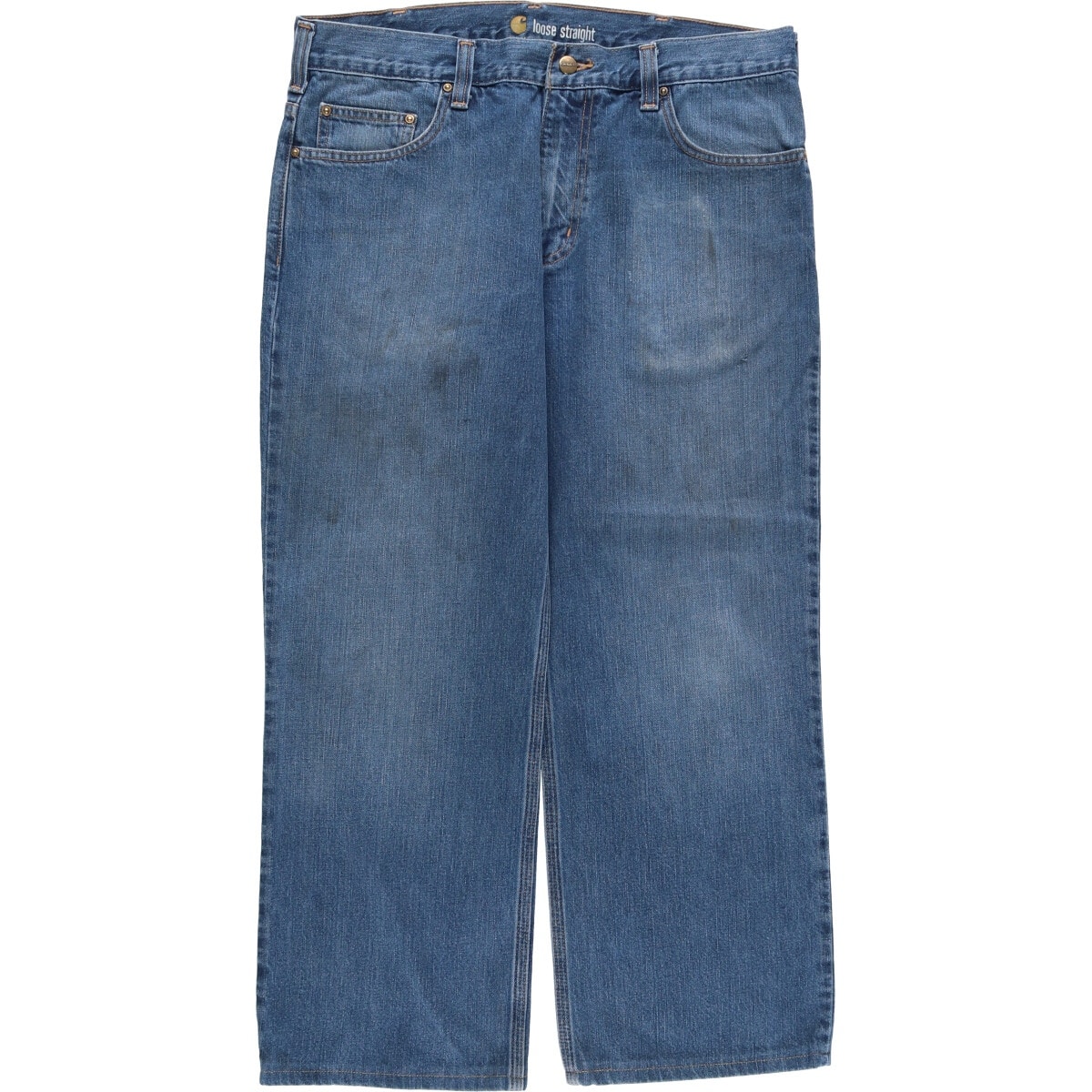 古着 カーハート Carhartt loose straight ストレートデニムパンツ メンズw37相当/eaa571942