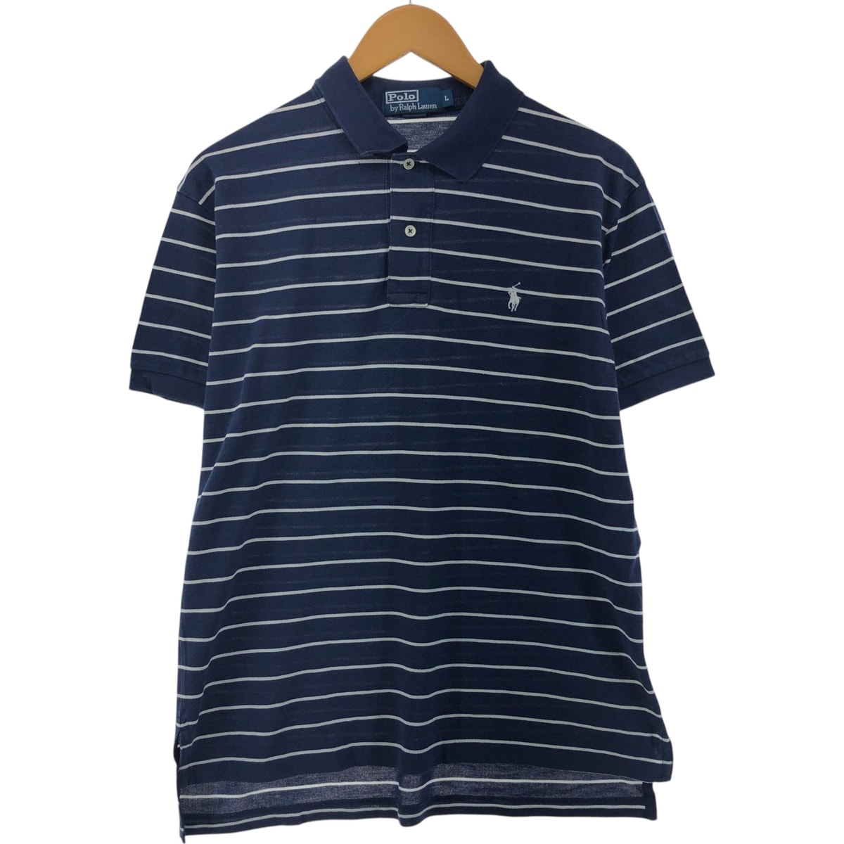 古着 ラルフローレン Ralph Lauren POLO by Ralph Lauren 半袖 ボーダー ポロシャツ メンズL相当/eaa538000