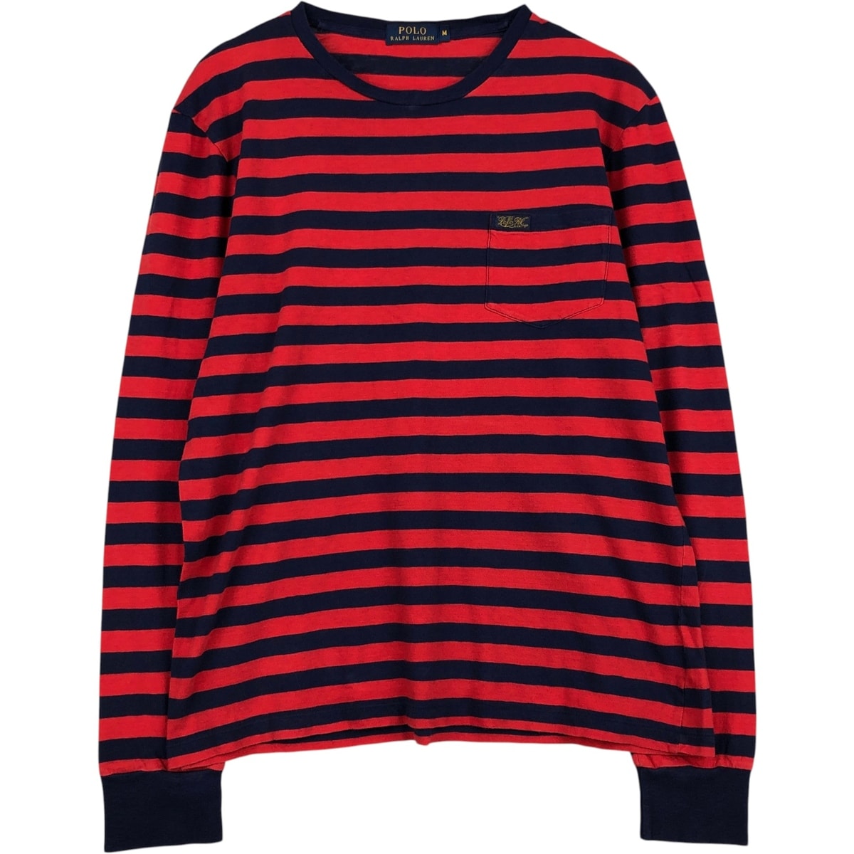 古着 ラルフローレン Ralph Lauren POLO RALPH LAUREN ボーダー柄 ロングTシャツ ロンT メンズM相当/eaa630631