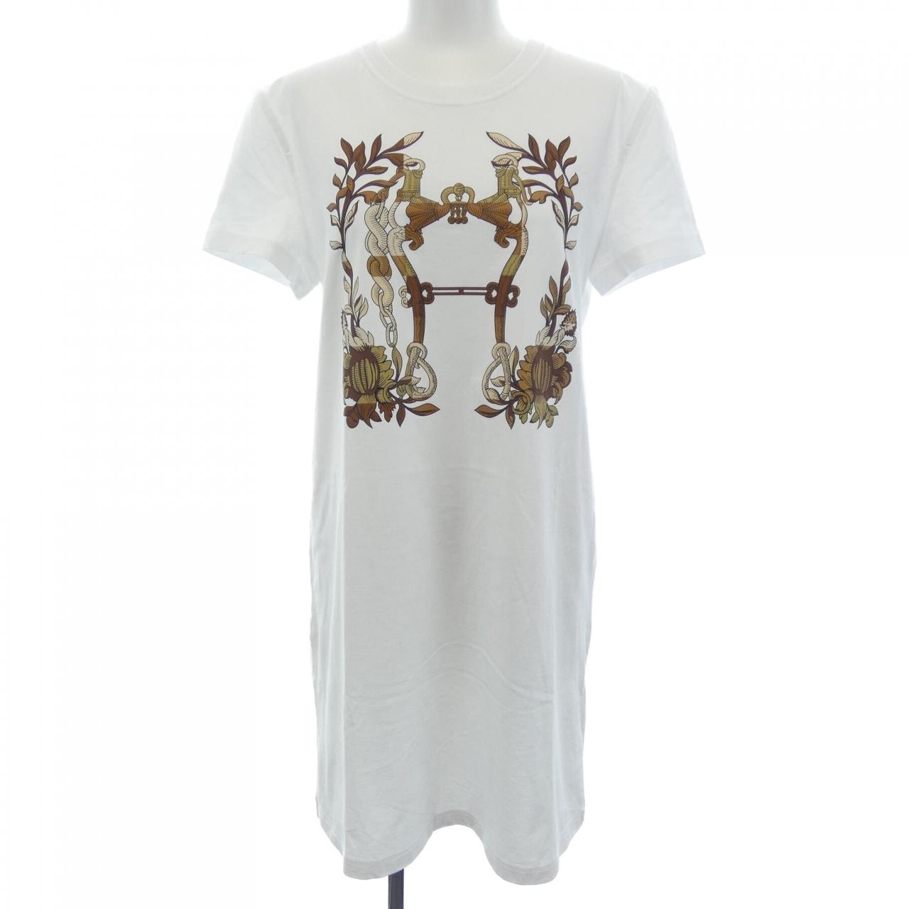 エルメス HERMES CARTOUCHE デッラ・カヴァッレリア 4E4530DA カットワンピース