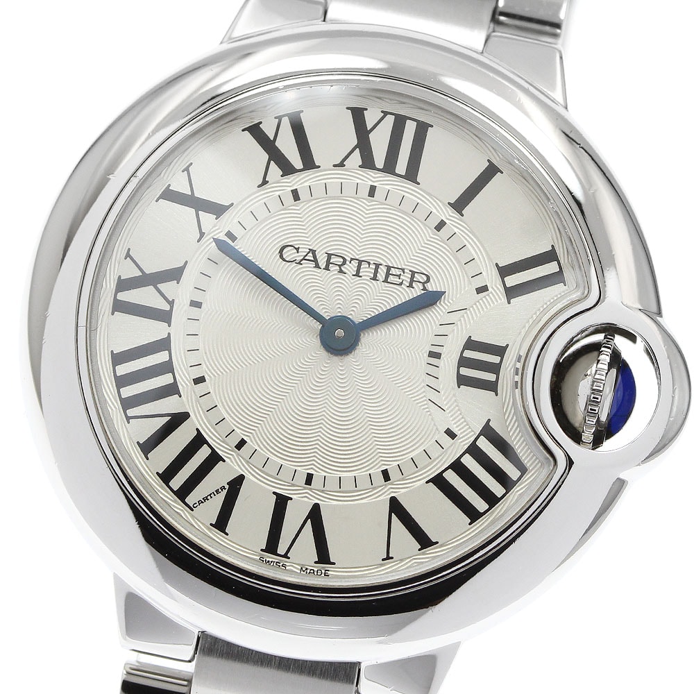 ☆良品 カルティエ バロンブルーMM W6920084 ボーイズ 【中古】