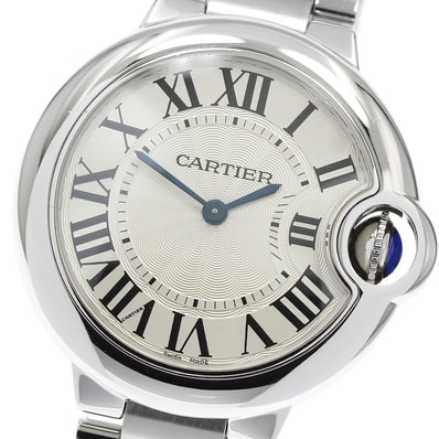 ☆良品 カルティエ バロンブルーMM W6920084 ボーイズ 【中古】