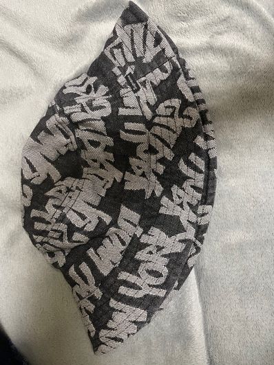 Supreme Fat Tip Jacquard Denim Crusher "Black"