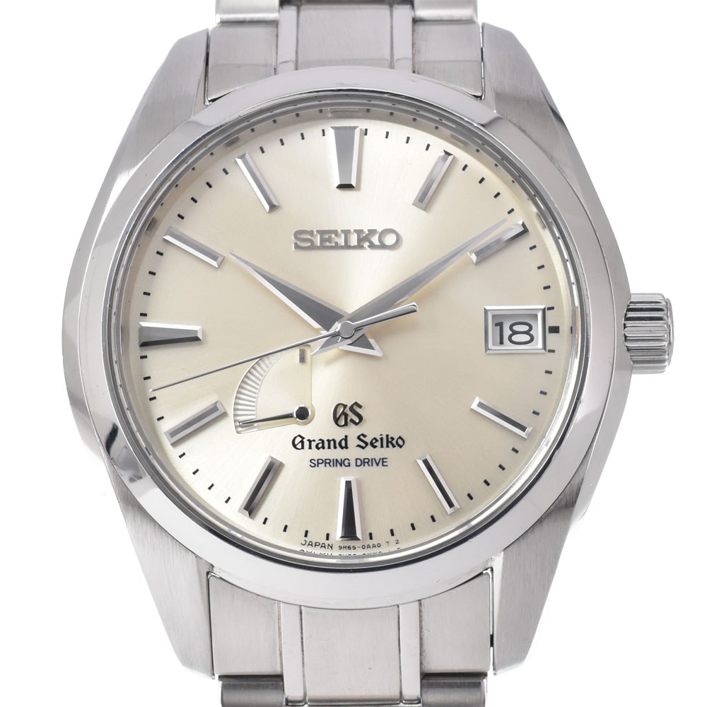 セイコー SEIKO SBGA001/9R65-0AA0 グランドセイコー パワーリザーブ デイト スプリングドライブ メンズ 良品 箱付き 腕時計 N#151268