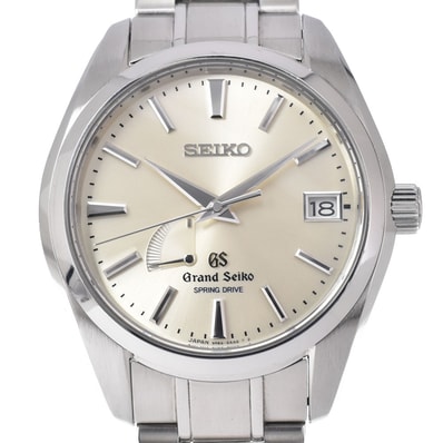 セイコー SEIKO SBGA001/9R65-0AA0 グランドセイコー パワーリザーブ デイト スプリングドライブ メンズ 良品 箱付き 腕時計 N#151268