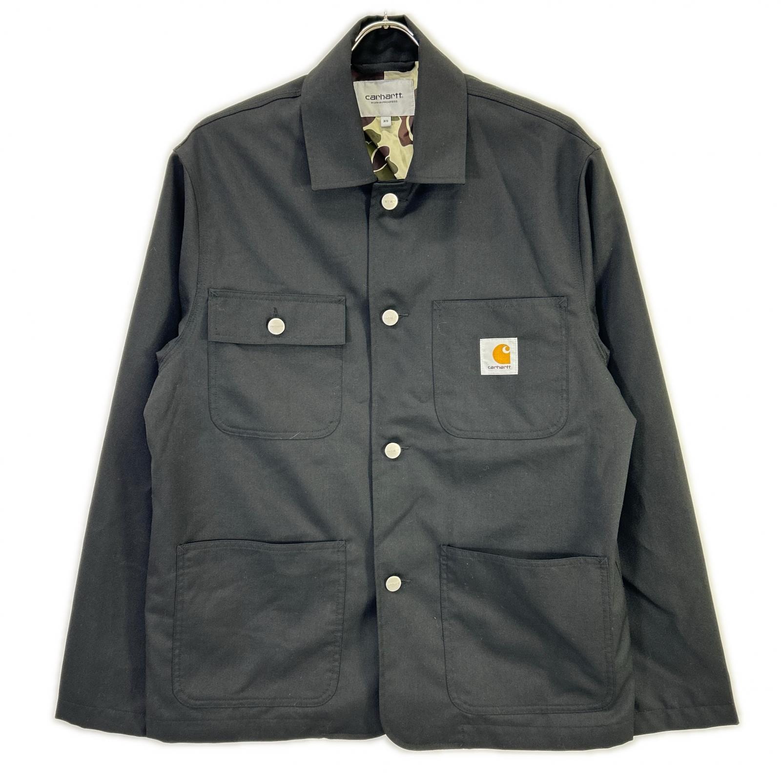 カーハート I034437 ブラック 裏地カモフラ SEATON BLAZER/シートンブレザー XS