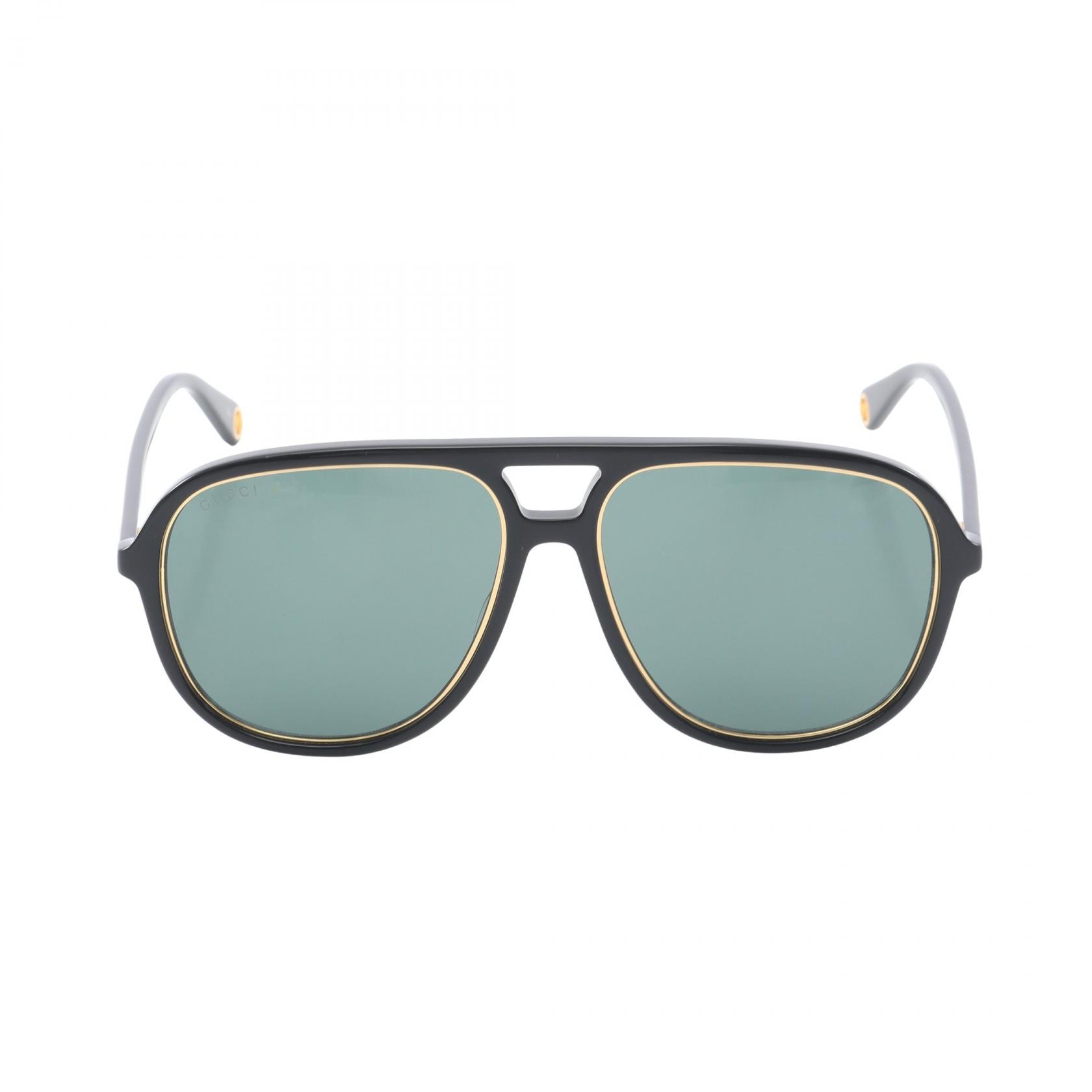 グッチ GUCCI ティアドロップ サングラス 衣料品 プラスチック レディース ブラック系 GG1077S002 【新品】