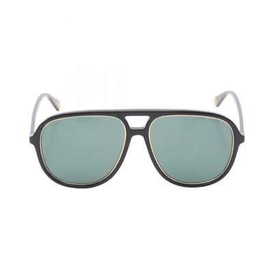 グッチ GUCCI ティアドロップ サングラス 衣料品 プラスチック レディース ブラック系 GG1077S002 【新品】