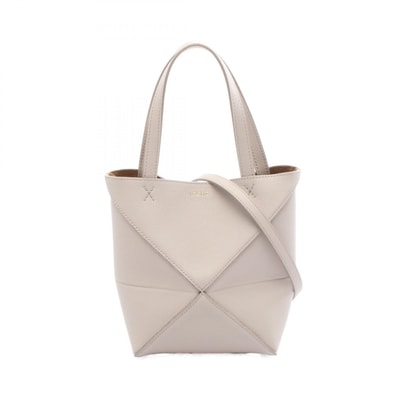 ロエベ LOEWE パズルフォルド ミニ ハンドバッグ バッグ レザー レディース グレー系 A779V25X191769 【新品】