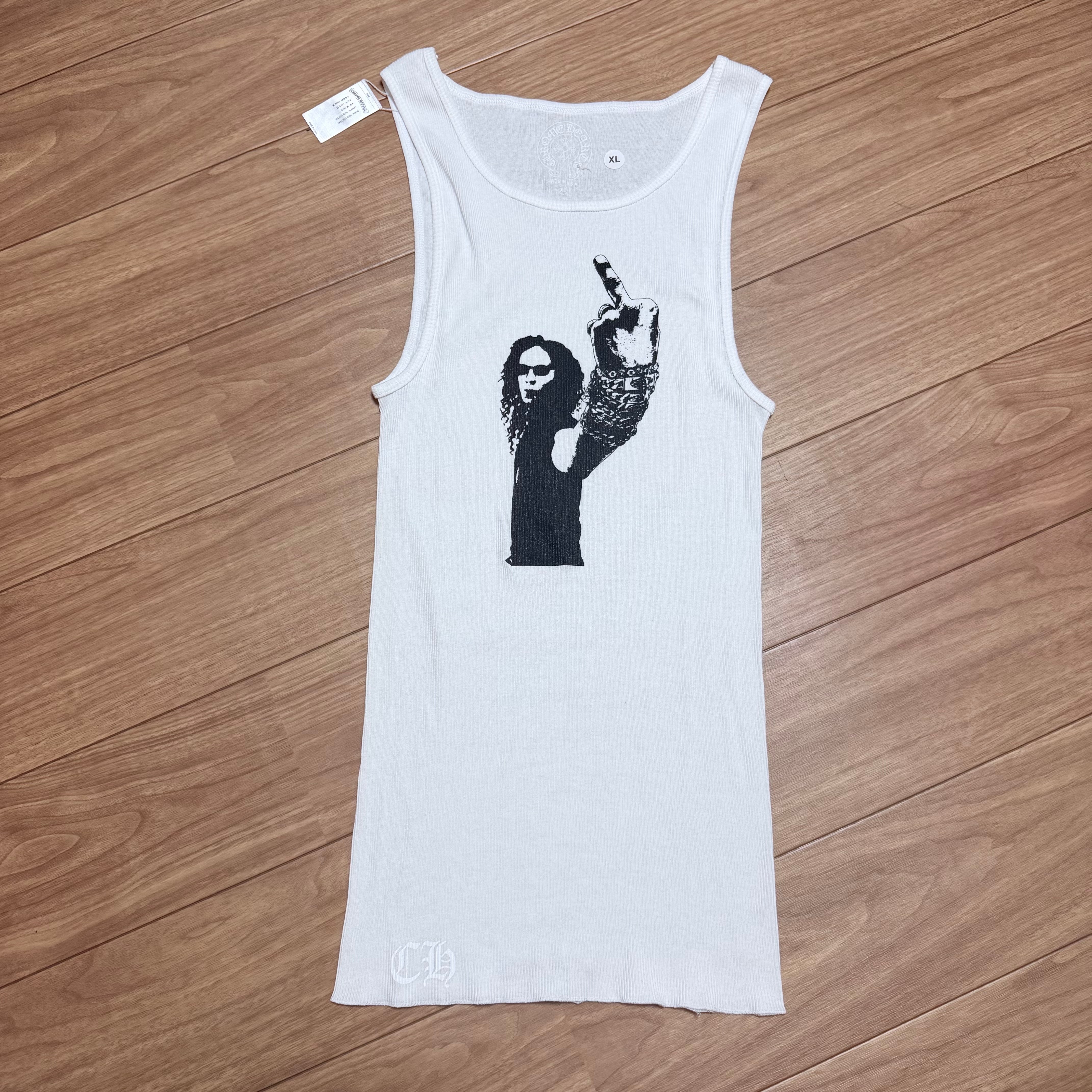 Chrome Hearts Richard Stark Print Tank Top "White/Black"