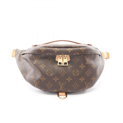 ルイ・ヴィトン LOUIS VUITTON バムバッグ モノグラム ウエストバッグ ボディバッグ バッグ PVCコーティングキャンバス レザー メンズ レディース ブラウン系 M43644 【中古】