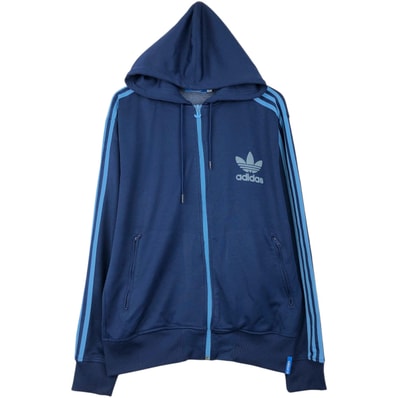 古着 アディダス adidas ORIGINALS オリジナルス ジャージパーカー トラックジャケット メンズXL相当/eaa654666