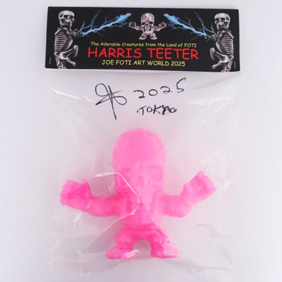 CHROME HEARTS サイン入り HARRIS TEETER JOE FOTI ART WORLD 2025 フィギュア 日本限定 ネオンピンク