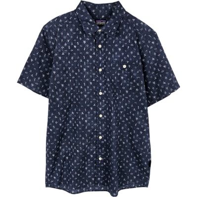 古着 パタゴニア Patagonia ORGANIC COTTON オーガニックコットン ゴートゥーシャツ 52691SP16 総柄 半袖 コットンシャツ メンズM相当/eaa632787