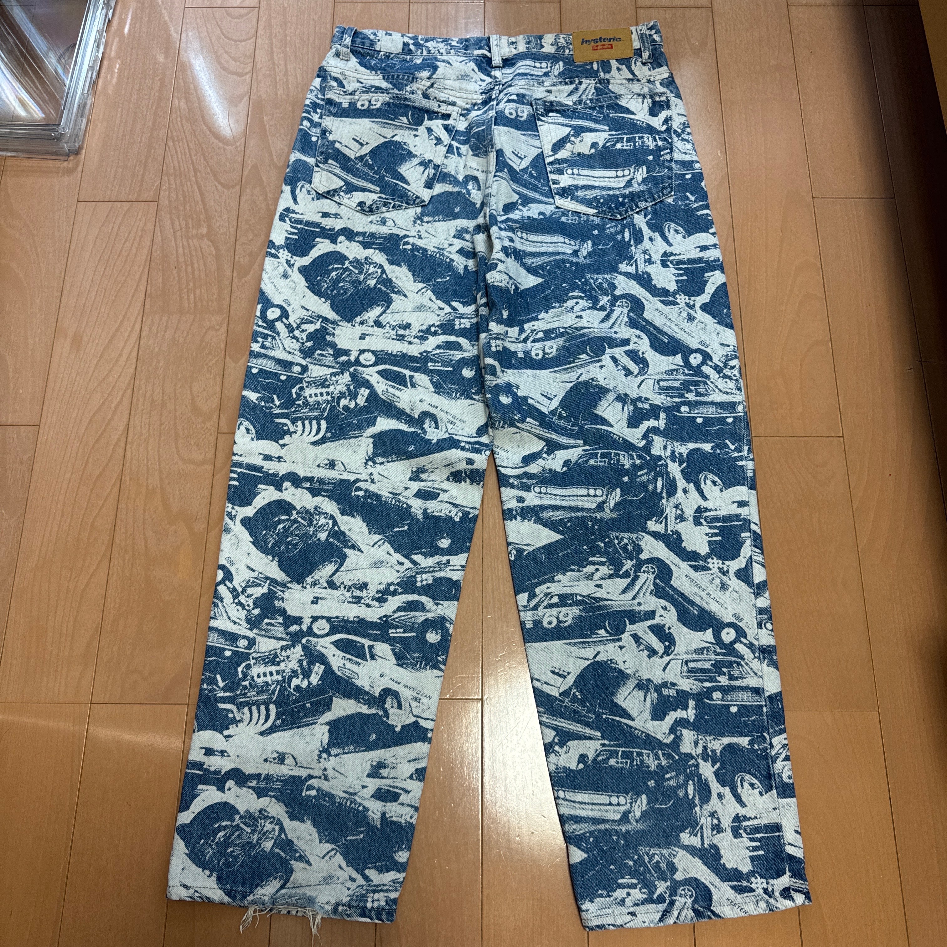 Supreme x HYSTERIC GLAMOUR Cars Baggy Jean "Navy"
