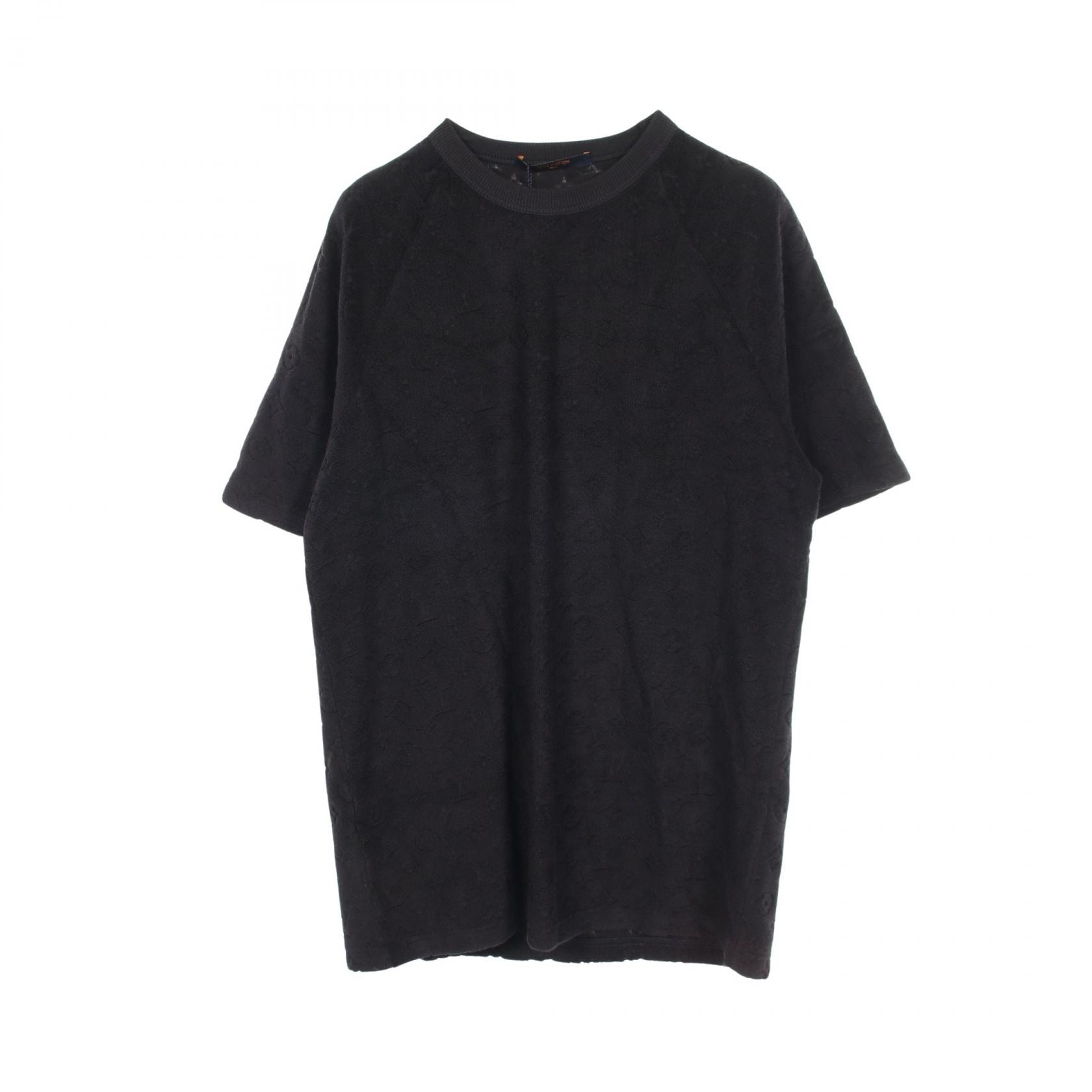 ルイ・ヴィトン LOUIS VUITTON モノグラム タオリング 半袖Tシャツ 衣料品 トップス シルク コットン メンズ ブラック系 RM191M IZG HGY20W 【中古】