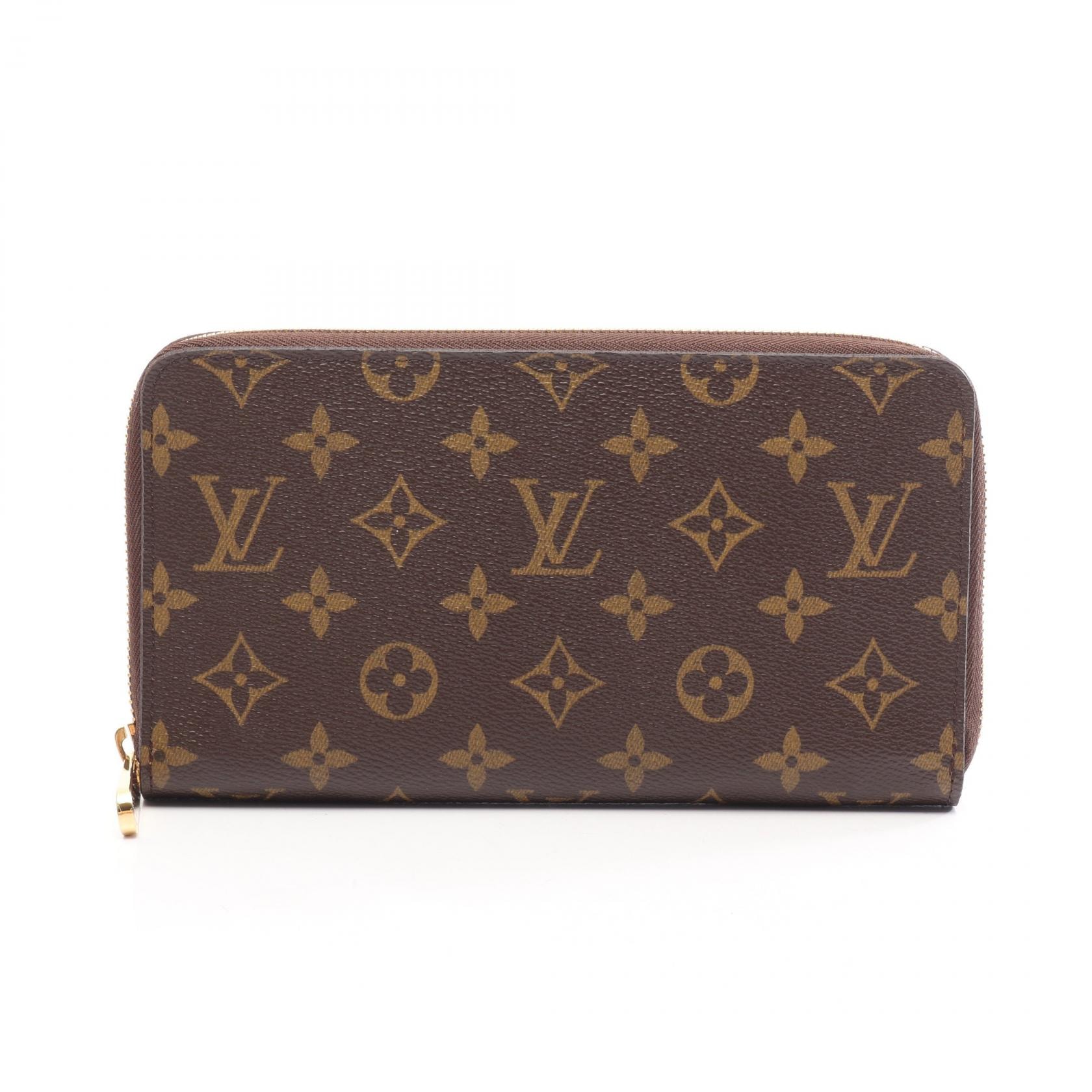 ルイ・ヴィトン LOUIS VUITTON ジッピーオーガナイザー モノグラム ラウンド長財布 財布 PVCコーティングキャンバス モノグラム メンズ レディース ブラウン系 M60002 【中古】