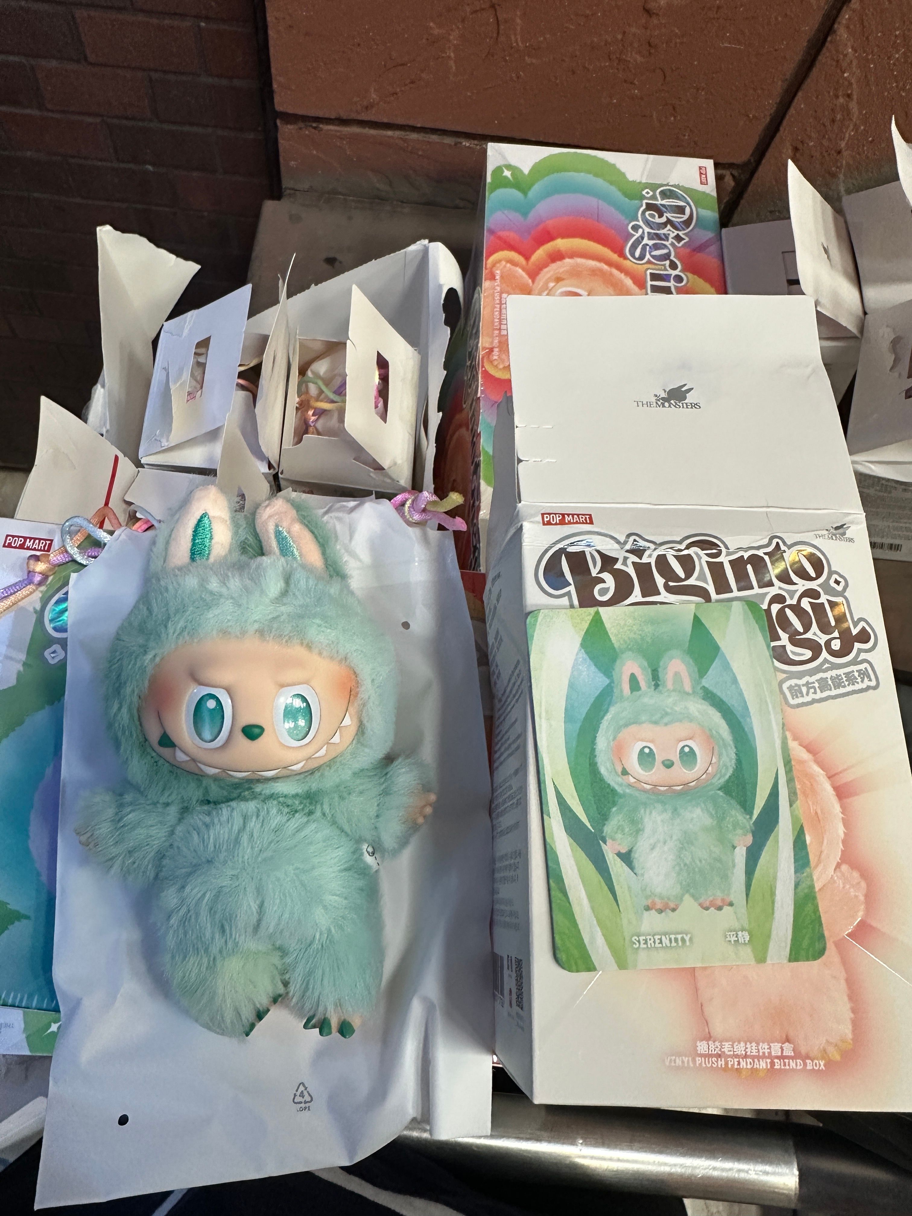 POP MART THE MONSTERS (LABUBU) Big into Energy Series Plush Pendant SERENITY