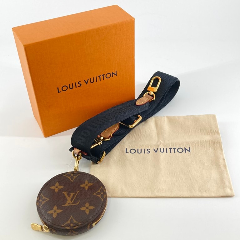 LOUIS VUITTON(ルイ・ヴィトン) モノグラム ショルダーストラップ付 コインケース J02487 ブラウン