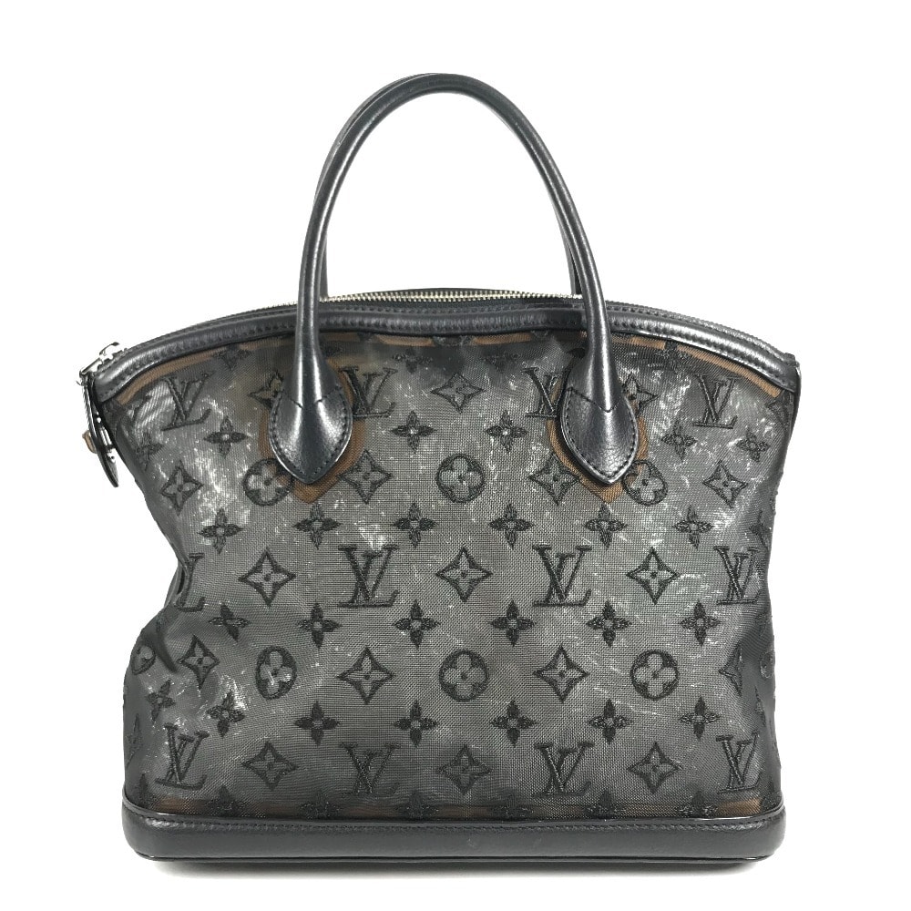ルイヴィトン LOUIS VUITTON ロックイット M40769 モノグラム トランスペアレンツ カバン トートバッグ メッシュ ハンドバッグ メッシュ/レザー ブラック