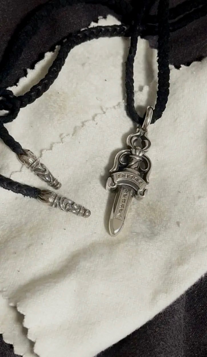 Chrome Hearts Double Dogger Pendant "Silver"