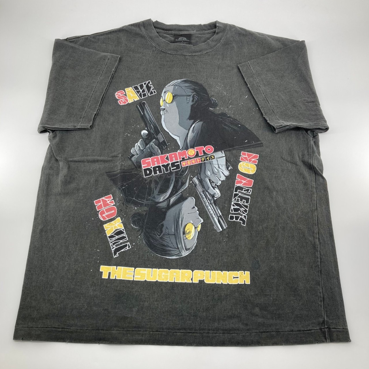 【新品】 THE SUGAR PUNCH(ザ シュガーパンチ) SAKAMOTO DAYS SS TEE SAKAMOTO TSDM25SM001/S #S 半袖Tシャツ ブラック