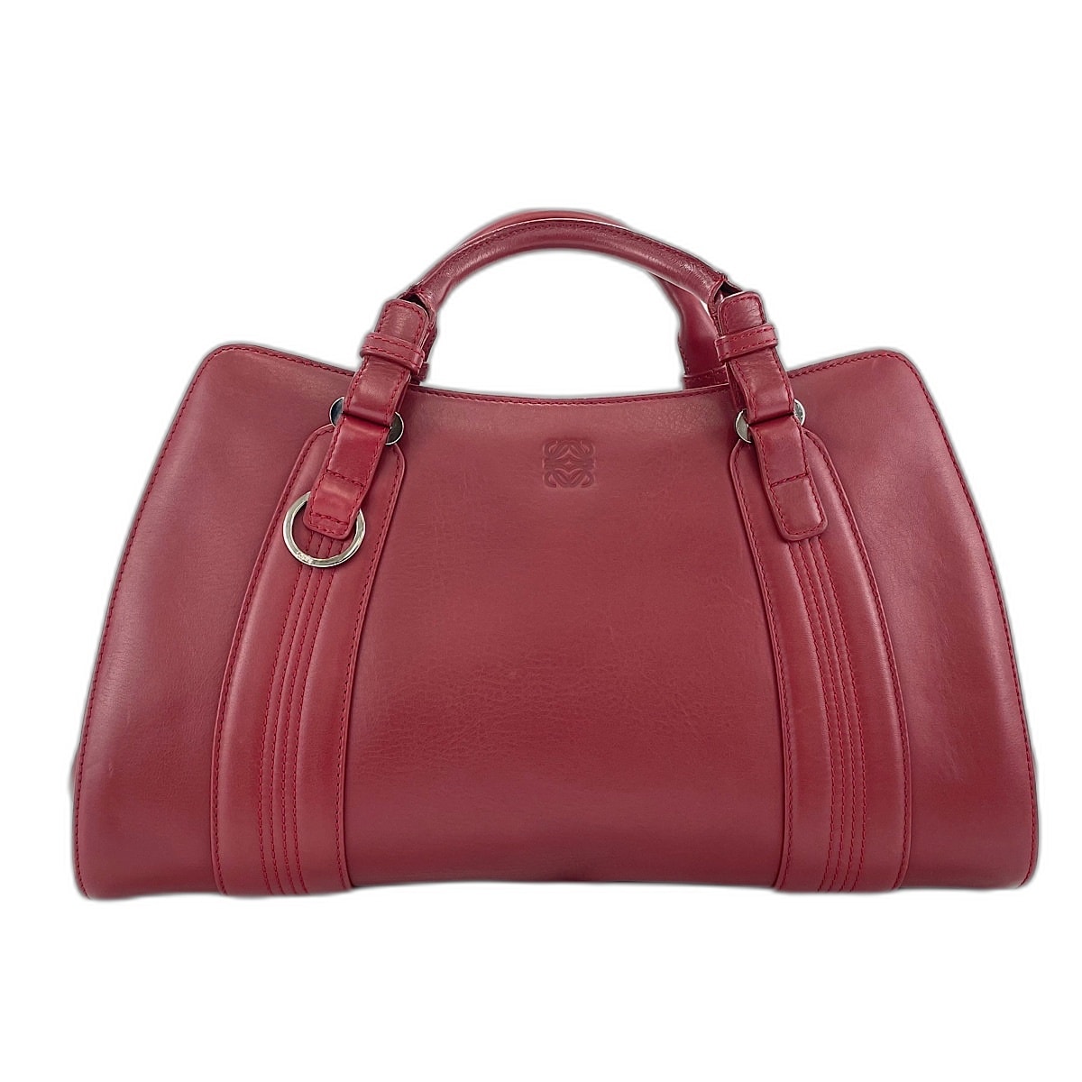 ロエベ LOEWE アナグラム カモッシヲ ハンドバッグ レザー【中古】