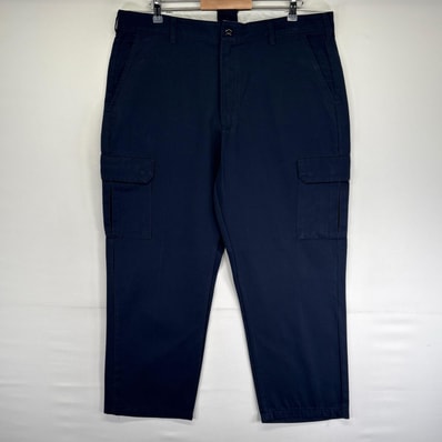 古着 レッドキャップ RED KAP パンツ フラップポケット ジッパーフライ ワンポイントロゴ 大きいサイズ w40 L32 ネイビー系 メンズ