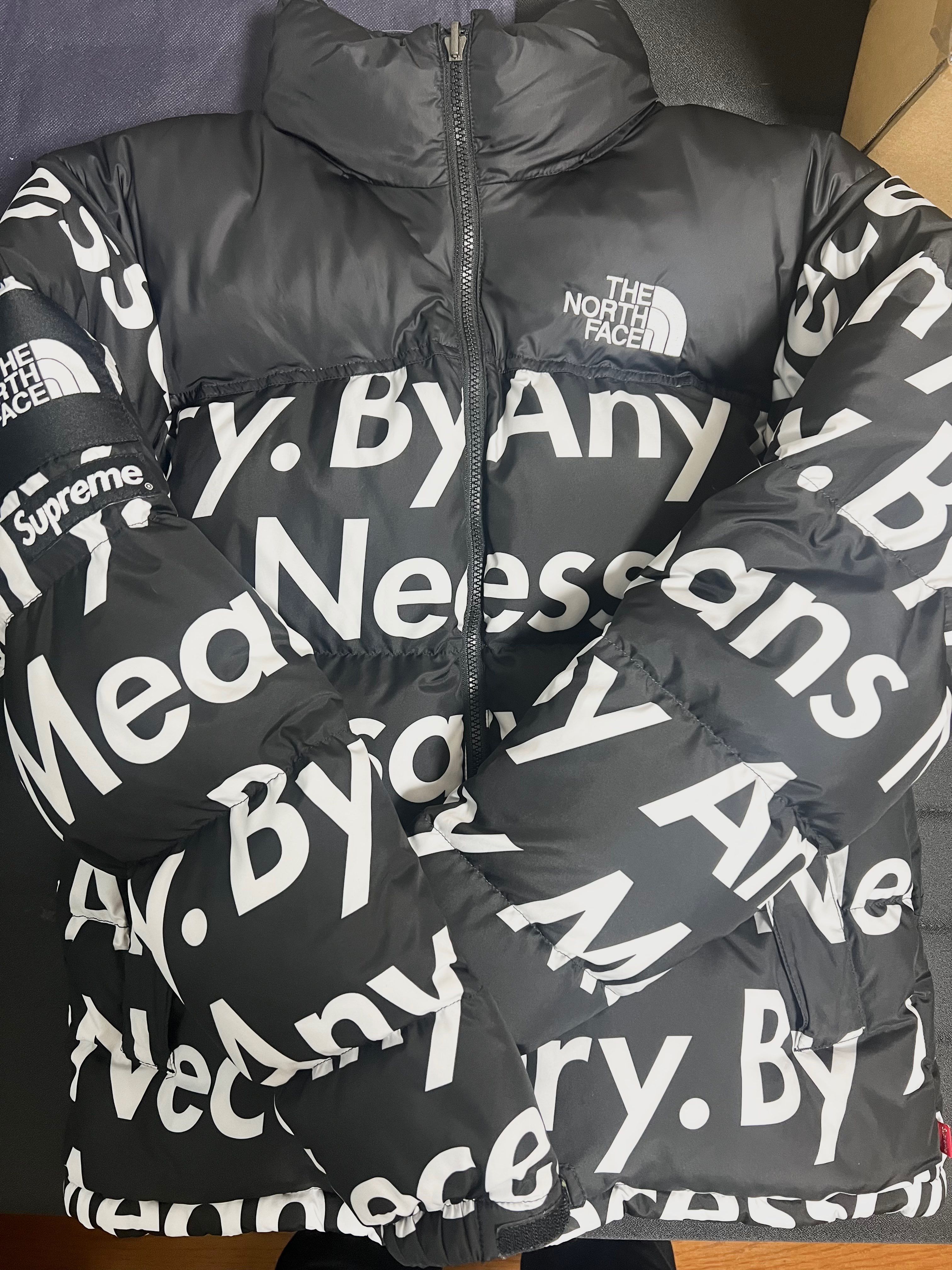Supreme x The North Face By Any Means Nuptse Jacket "Black"