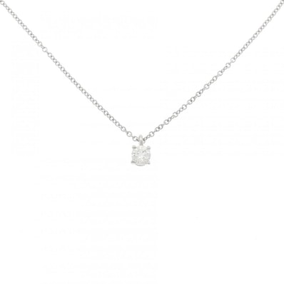 ティファニー ソリティア ネックレス 0.18CT I SI1 3EXT
