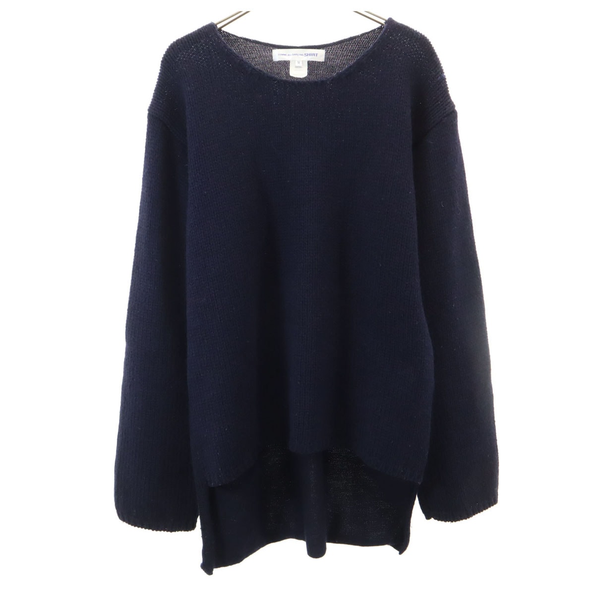 COMME des GARCONS SHIRT コムデギャルソンシャツ 日本製 長袖 セーター M ネイビー ニット