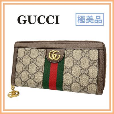 GUCCI Ophidia GG Zip Around Wallet
