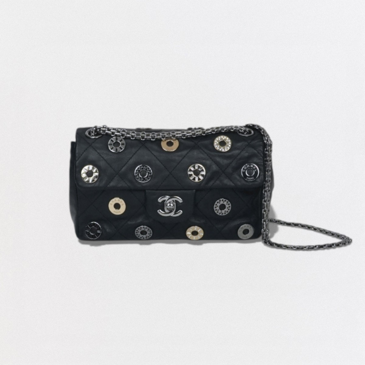 シャネル CHANEL マトラッセ バッグ ショルダーバッグ カーフスキン ブラック black 黒 シルバー金具 チェーンショルダーバッグ ココマーク ターンロック シングルフラップ Sフラップ