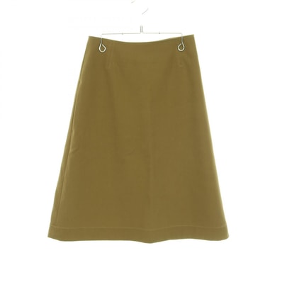 セリーヌ CELINE スカート 衣料品 ボトムス ウール レディース カーキ系 2 2N53/6276 【中古】