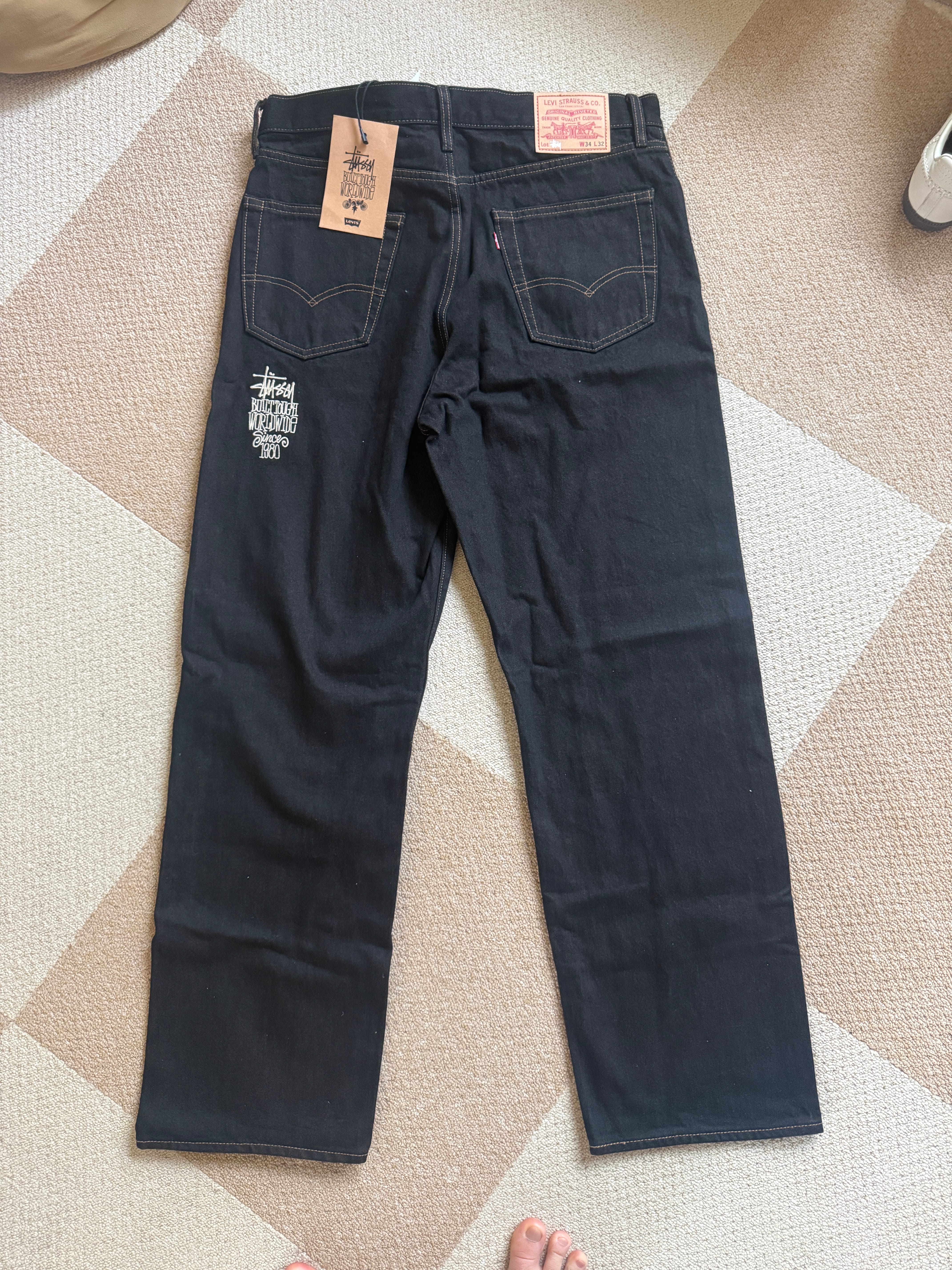 Stussy x LEVI'S Crispy Rinse Jean "Black/Brown"