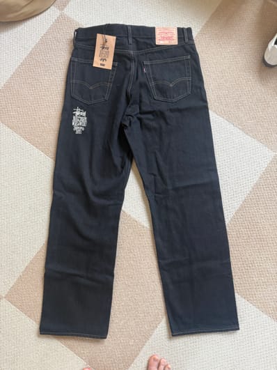 Stussy x LEVI'S Crispy Rinse Jean "Black/Brown"