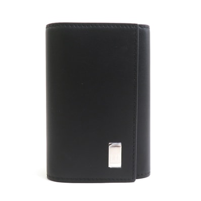 ダンヒル Dunhill キーケース レザー ブラック メンズ【中古】 h32302a
