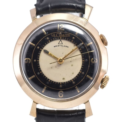ジャガー・ルクルト JAEGER-LECOULTRE 9386 ヴィンテージ メモボックス Cal.814 ブラック/ホワイト 手巻き メンズ 腕時計 H#146339