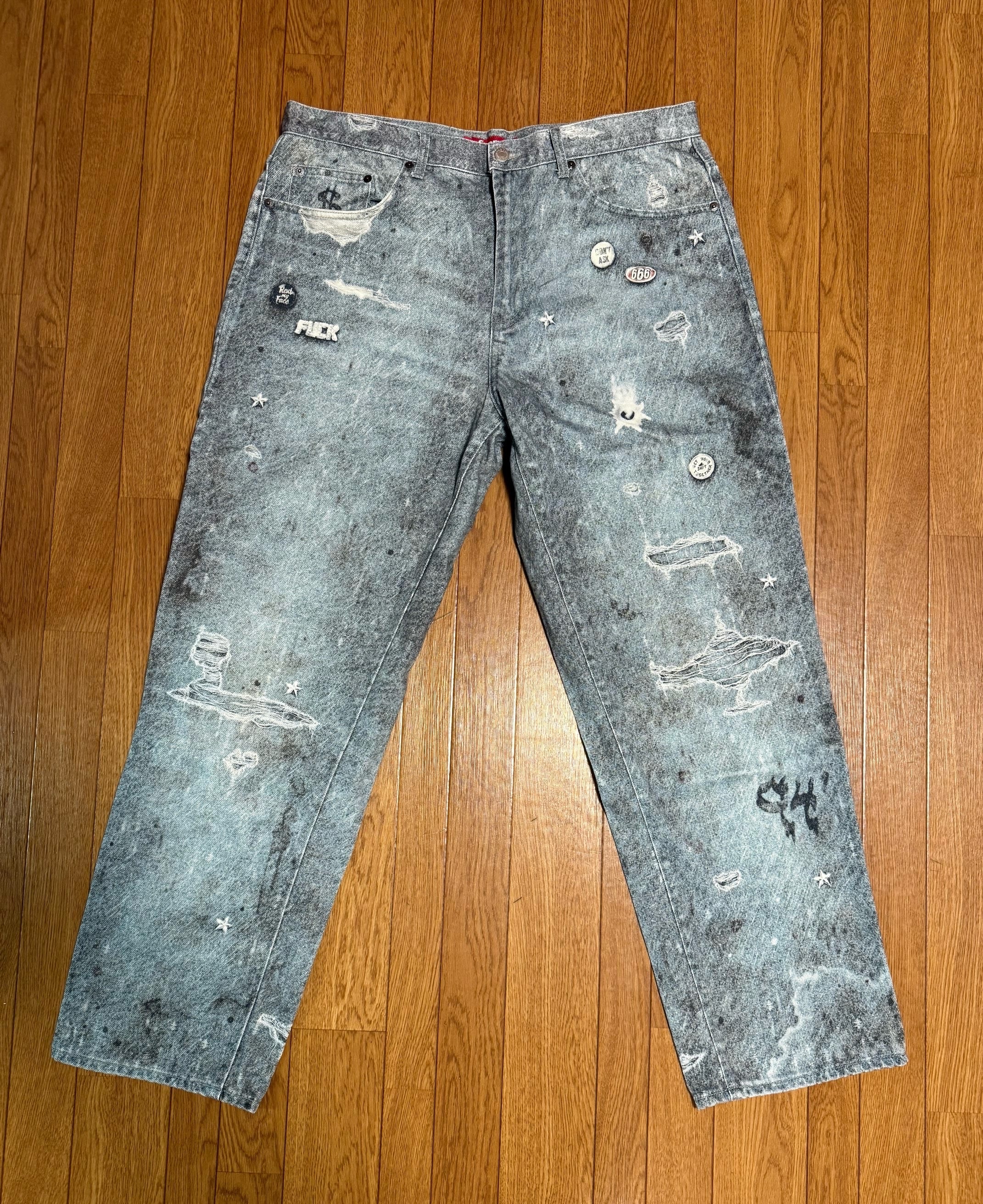 Supreme HJR Trompe Loeil Loose Fit Jean "Blue"