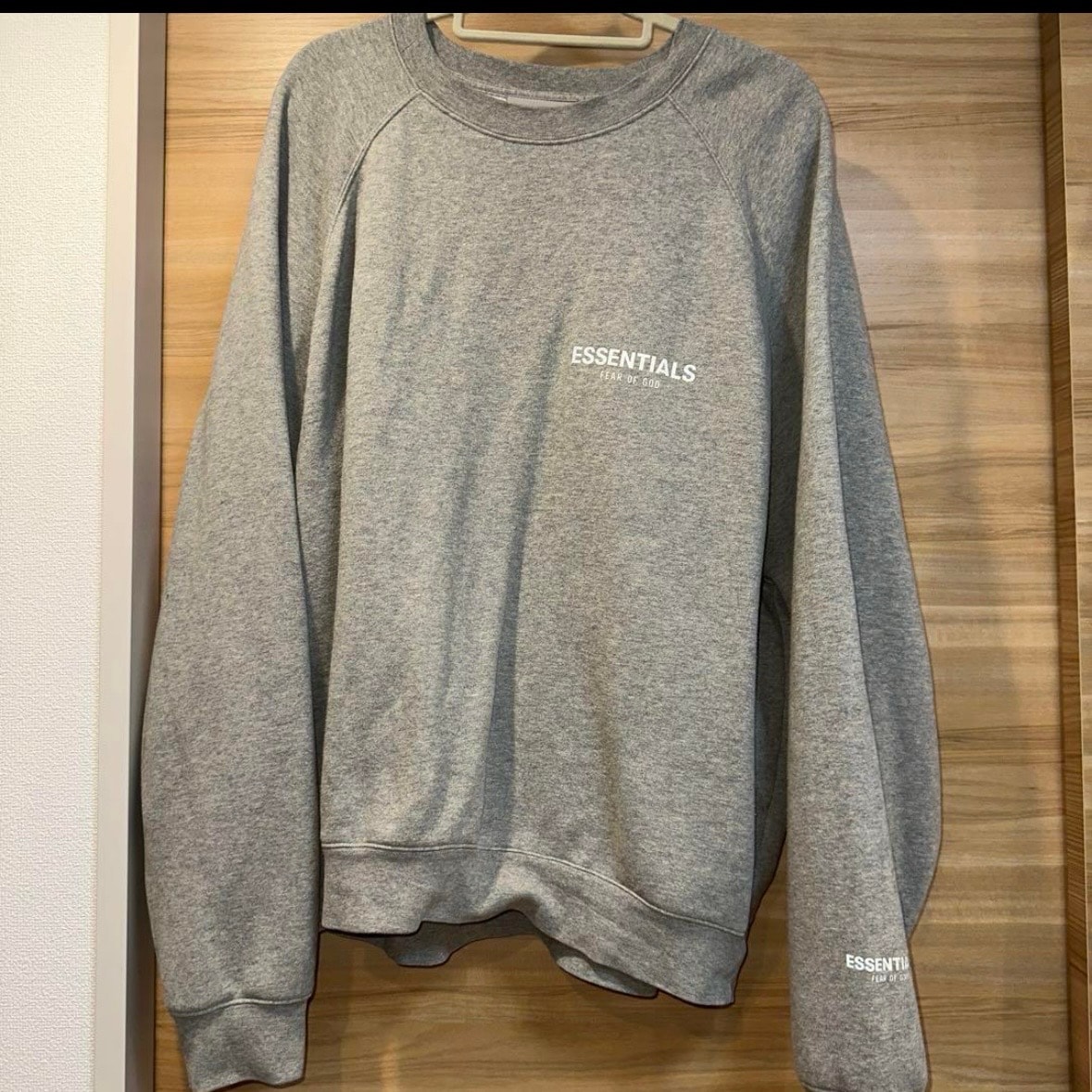 FEAR OF GOD ESSENTIALS PULLOVER CREWNECK "Dark Heather Oatmeal"