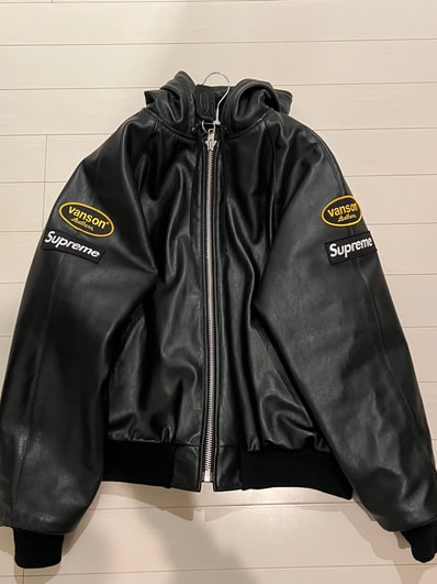 Supreme x Vanson Leathers Hooded Work Jacket "Black"
