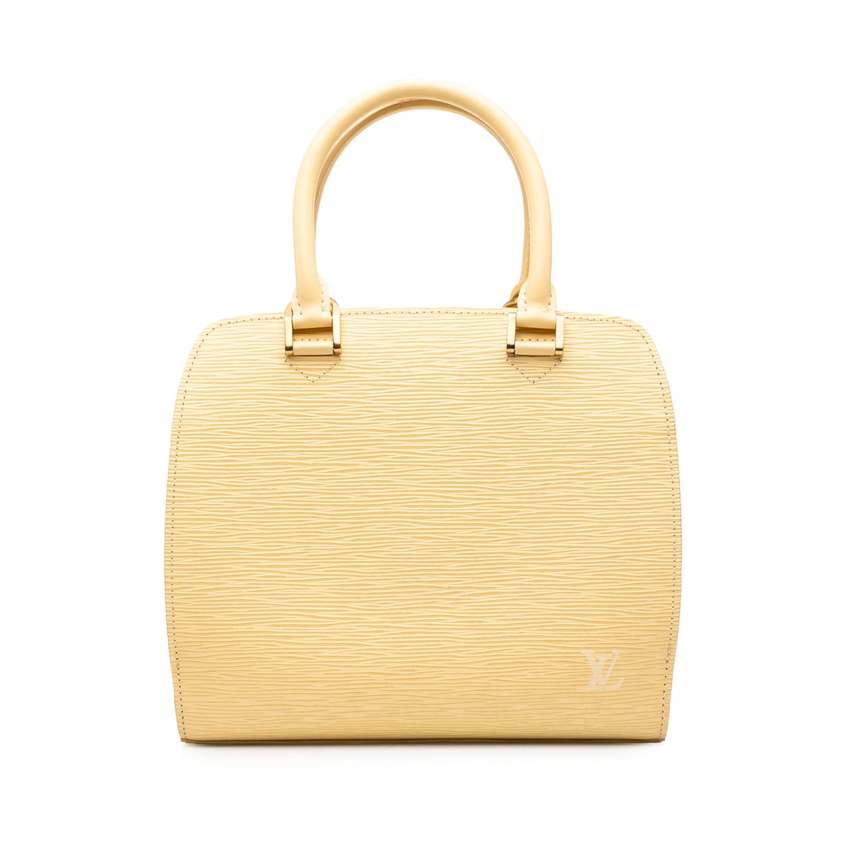 ルイ ヴィトン エピ ポンヌフ ハンドバッグ M5205A ヴァニラ イエロー レザー レディース LOUIS VUITTON 中古