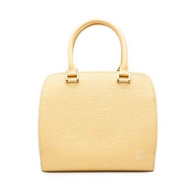 ルイ ヴィトン エピ ポンヌフ ハンドバッグ M5205A ヴァニラ イエロー レザー レディース LOUIS VUITTON 中古