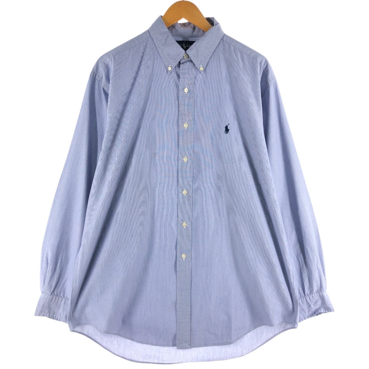 古着 ラルフローレン Ralph Lauren YARMOUTH 長袖 ボタンダウンストライプシャツ メンズXL相当/eaa528176